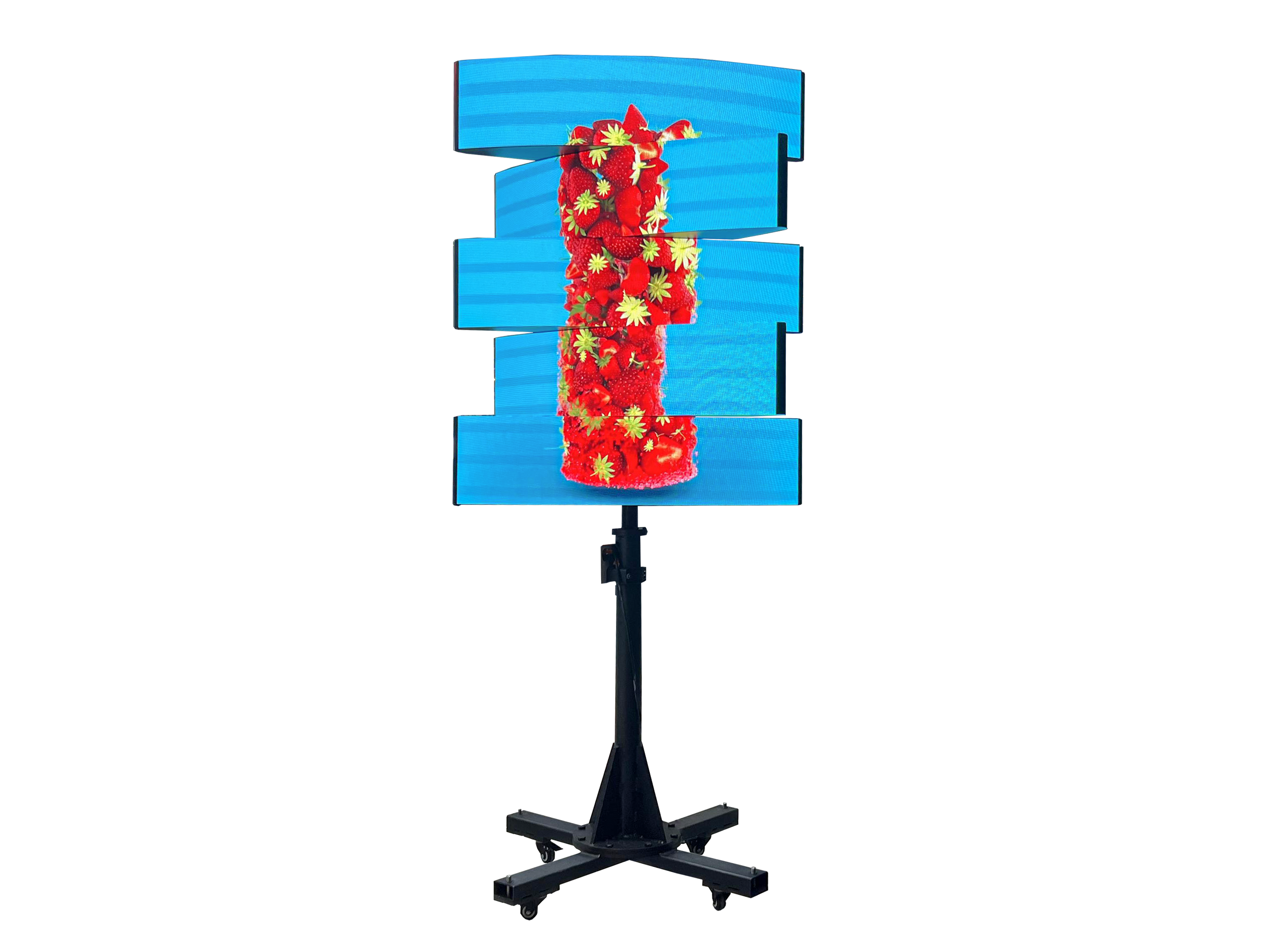 Double-sided robotic rotating display